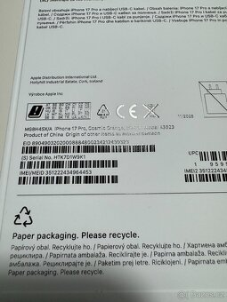 Nový Apple iPhone 17 Pro 256 GB Cosmic Orange - 3