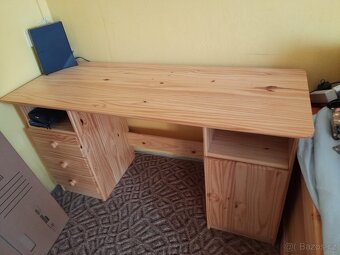 Psací stůl masiv borovice - 3