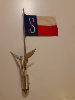 Unikátní vlaječka Sokol na chromované žerdi - 3