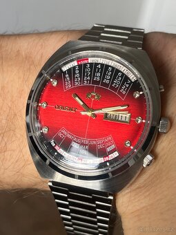 Orient vecny klendar / červený ciferník - 3