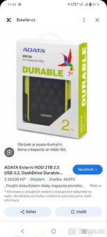 ADATA Externí HDD 2TB 2,5 - 3