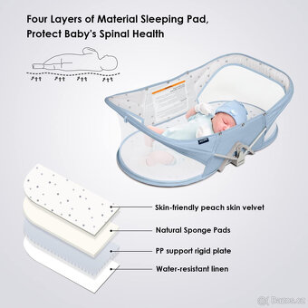 Beberoad Dětská cestovní postýlka - 3