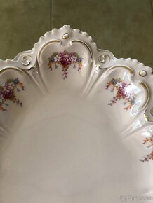 Nádherný tác z růžového skla, zn. Chodov - 3