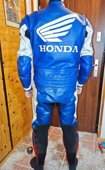 Dvoudílná moto kombinéza, kožená, pánská - 3