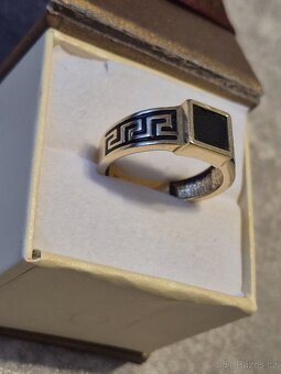 Pánský prsten zlatý 585 14k - 3