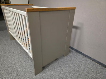 Nová dětská postýlka hnědobílá - 3