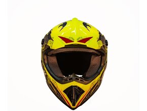 Dětská motocross helma Mejia - Žlutá - 3