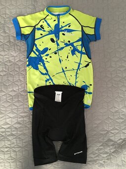 Cyklistický dres Klimatex vel. 146 + cyklošortky Decathlon - 3