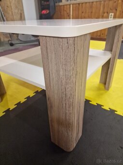 Konferenční stolek MILANO - alpská bílá/dub sanremo - 3
