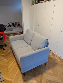 ANGERSBY 2místná pohovka, Knisa světle šedá - 3