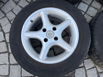 Alu Peugeot 4x108 r15 zimni pneu 195/65 r15 Barum - 3