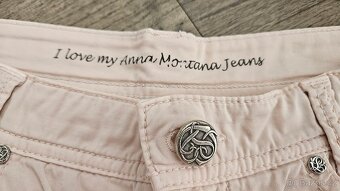 3/4 světle růžové capri kalhoty C&A vel. 40 - 3