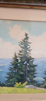 Pohled z Píseckých hor na Šumavu .Fr.Mracký - 3