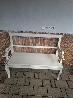 Selská dřevěná lavice - 3
