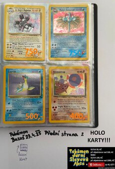 Kusové Pokémon VINTAGE karty (KARTY STARÉ PŘES 20LET)(1) - 3