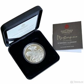 ST GEORGE AND THE DRAGON Stříbrná mince 1 Oz  1 libra 2023 - 3