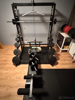 Multipress s horní a střední kladkou + 182kg závaží - 3