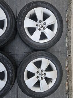 Letní Alu kola originál ŠKODA FABIA III, Rapid 6x15 ET38 - 3