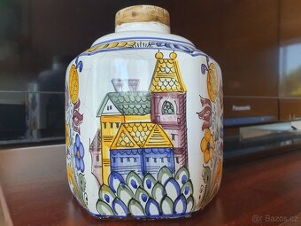 Maľovaná nádobka - habanská fajansa - 3