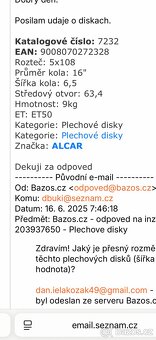 Nove plechove disky ALCAR - 3