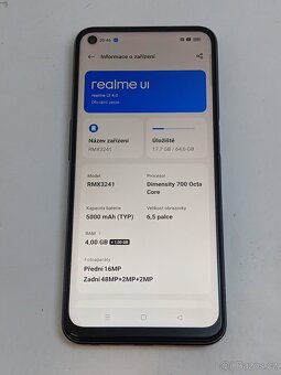 Novy Realme 8 5G 4/64gb black. Záruka 6 měsíců. - 3
