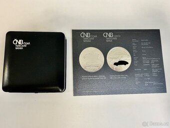 STŘÍBRNÁ MINCE 500 KČ AUTOMOBIL TATRA 603 PROOF - 3