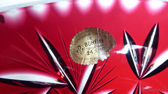 A163_ Váza, sklo, broušené, retro, cca 1960 - 3