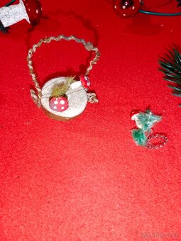 Retro vánoční světýlka + ozdoby - vše Mochomůrky - 3