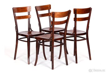 4x secesní židle GT Thonet, No 654, 1910 - 3