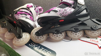 Kolečkové brusle č.28-32-dívčí- FILA SKATES J-ONE G PINK - 3