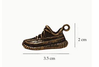 Přívěsek, Prčice, botička, mosaz, pochod - 3