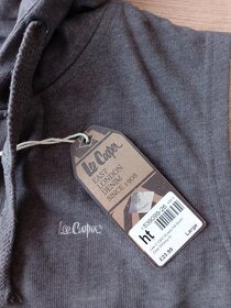 Značková pánská mikinová vesta s kapucí Lee Cooper M - 3