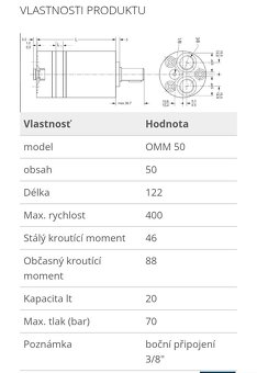 Hydromotor Danfoss white OMM 50 - 3