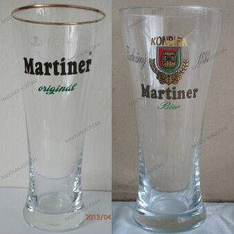 Pivní sklo i jiné PIVOVAR MARTIN - 3
