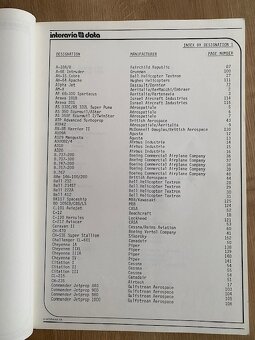 INTERAVIA DATA:Ceník letadel 1984;current aircraft prices - 3