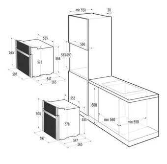 Vestavná elektrická trouba GORENJE BO 7443 AX - 3
