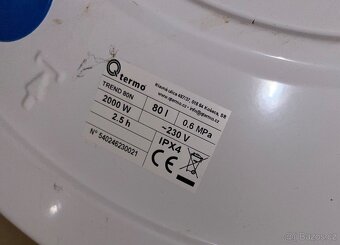 Elektrický bojler QTERMO 80 l - 3