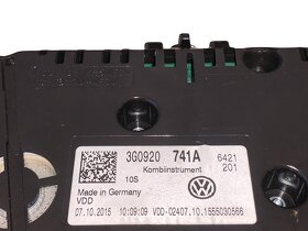 Budíky naftové 3G0920741A VW Passat B8 r.v. 2016 - 3