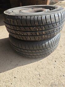 Prodám 2ks disků 6Jx14H2 ET37 + letní pneu 185/60/R14 - 3