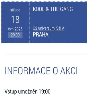 KOOL & THE GANG - STÁNÍ a SEZENÍ (středa 18.6.2025). - 3