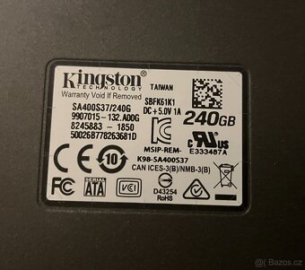 SSD disky 120 -256 GB, většina nových, cena od jednoho kusu - 3