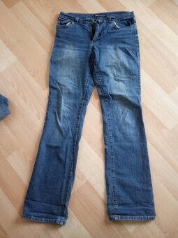 Dámské kalhoty-široké nohavice, rifle-vel. L, XL - 3