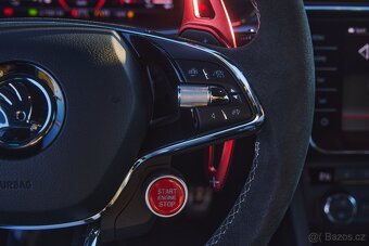 Upravený volant Škoda zkosený s pádly včetně airbagu - 3