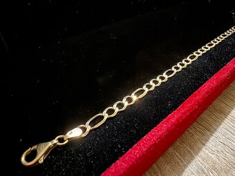 Zlatý náramek Figaro 3,83g 585/1000 - 3