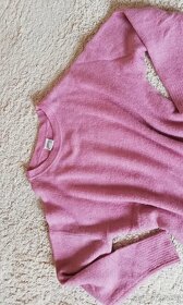Dámský svetřík, svetr, vel. 40, růžová, minimálně nošený - 3