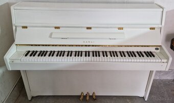 Bílé piano Kawai CE-7N se židlí AKCE ČERVEN VIZ POPIS - 3