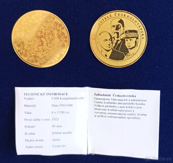 Sběratelská sada medailí Zakladatelé ČSR - 3