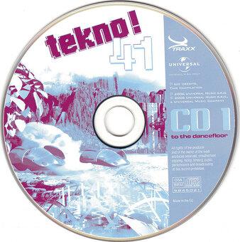 Prodám nehrané CD Tekno 41 a CD Čágo Belo Šílenci 12: - 3