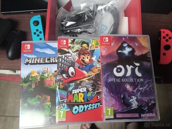 Prodám konzoli Nintendo switch OLED+ 3 hry. - 3