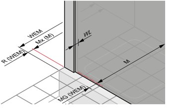 HUPPE NEXT posuvné dveře 3-dílné 90 chrom/sklo čiré - 3